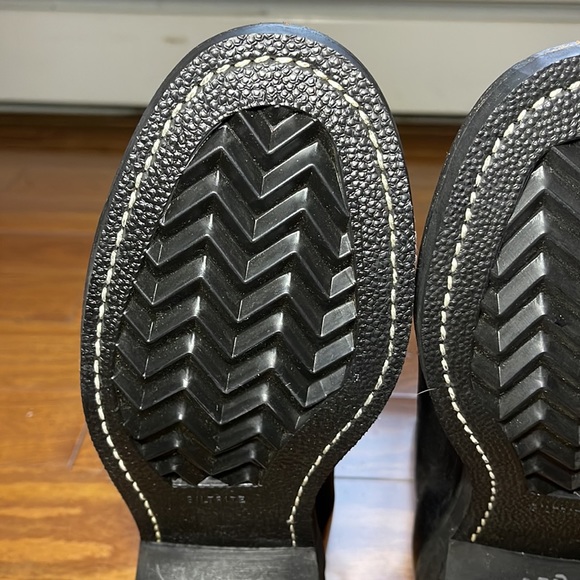 Vintage Biltrite 1975 Military Boots Mens 7.5 Addison Shoe Co Steel Toe Grunge - Picture 5 of 13